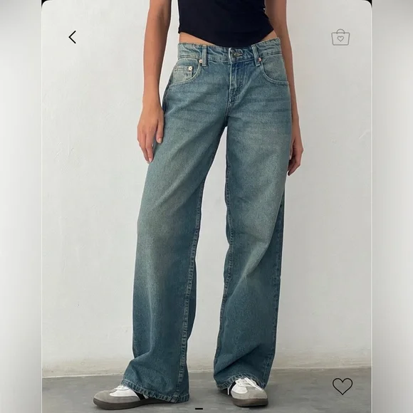 motel rocks low rise parallel vintage blue green jeans